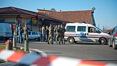 The site of the shooting of three French soldiers in Mautauban in 2012.