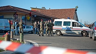 The site of the shooting of three French soldiers in Mautauban in 2012.