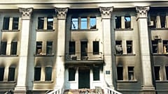 Die Ruine des Theaters in Mariul