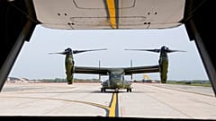 V-22 Osprey egy korábbi, archív felvételen