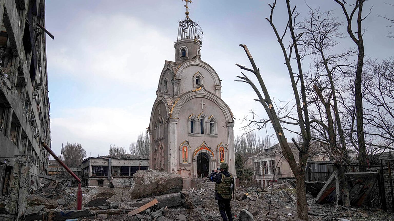 Destruição em Mariupol, Ucrânia