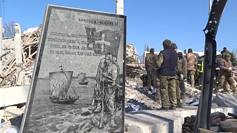 Ukraine soldier rescued alive from military barracks strike