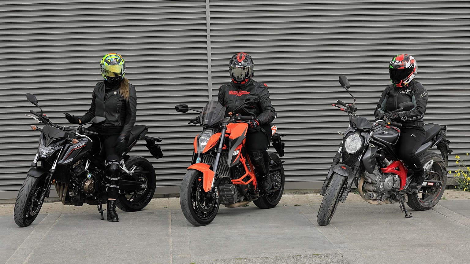 Queen Bikers members on their motorcycles in Tunis, Tunisia  
