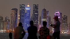 منظر عام لحي المال والأعمال في العاصمة القطرية الدوحة في الثالث من سبتمبر أيلول.