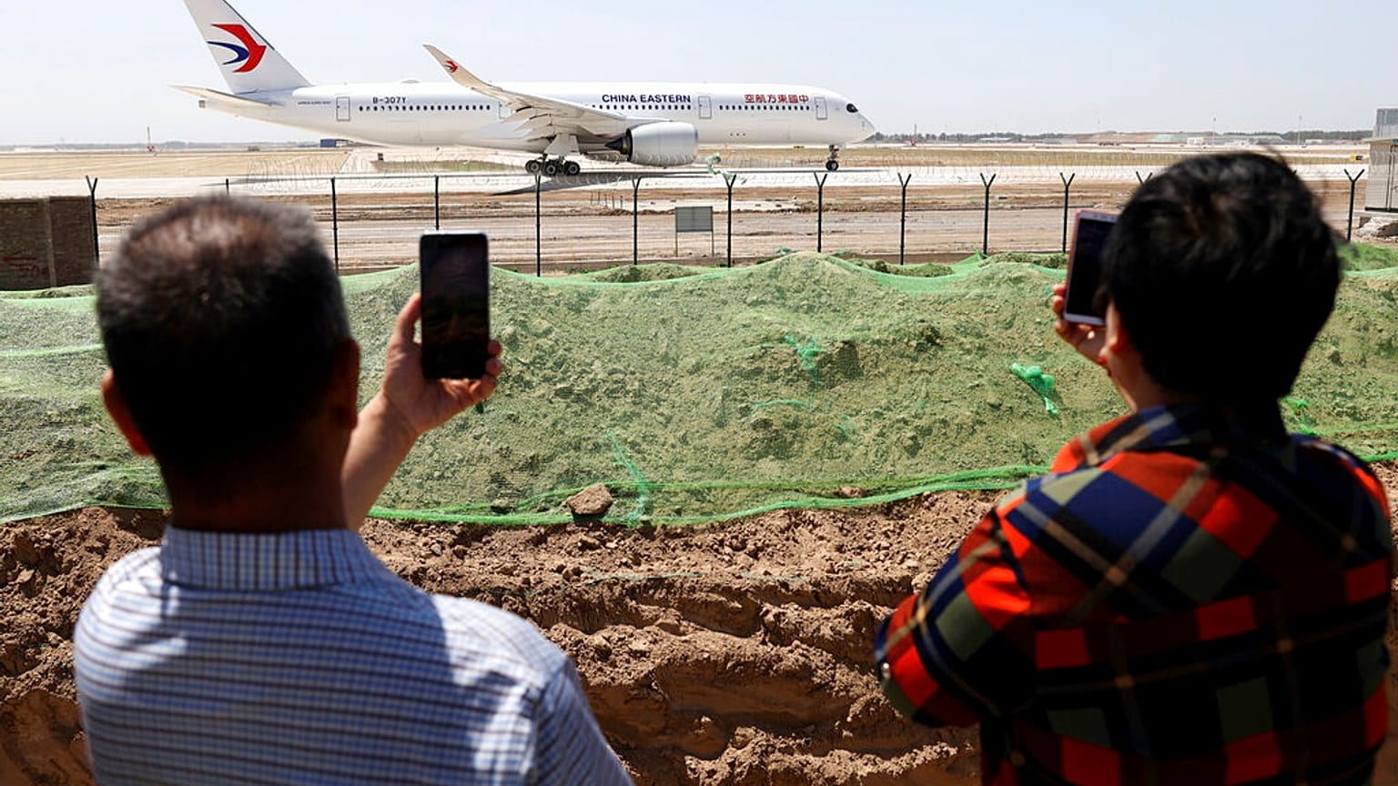 China Eastern Jet bei Testflug in Peking, 2019.