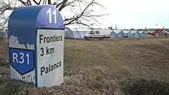La frontière de Palanca entre la Moldavie et l'Ukraine