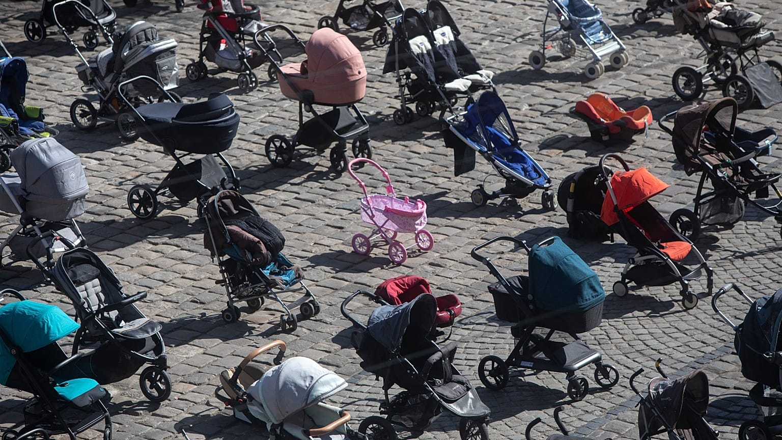 An installation in the centre of Lviv provides a stark reminder of the families who have been shattered by Russia's invasion