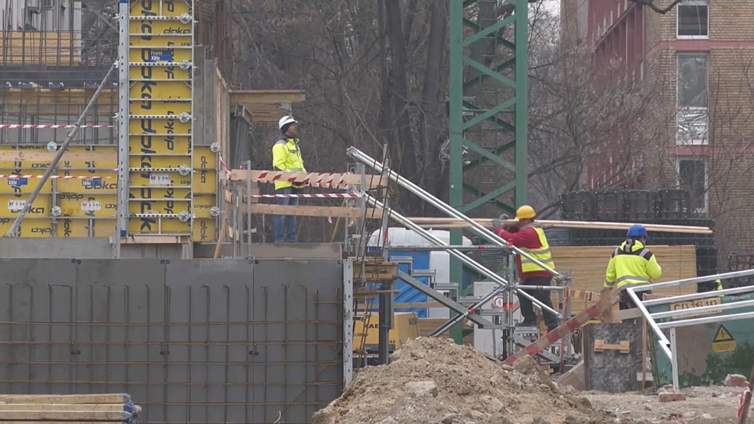 Le chantier de la future maison de la francophonie à Bucarest