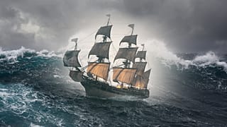 Veliero in navigazione 
