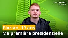 Florian Jéronimo-Ferraz, 19 ans et apprenti-traiteur, vote pour la première fois à l'élection présidentielle en 2022. 