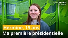 Hermine; 19 ans, est membre de Génération Z, le mouvement des jeunes avec Éric Zemmour. 