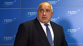 Bojko Boriszov, a GERB nevű jobbközép párt vezetője tavaly Szófiában