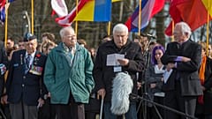 2015-ös felvétel Boris Romanchenkóról (jobbról a 2.) a volt buchenwaldi táborban