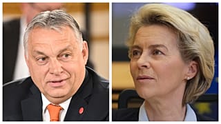 Orbán Viktor magyar miniszterelnök és Ursula von der Leyen bizottsági elnök