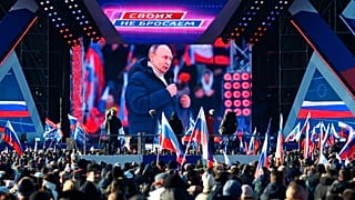 Vladimir Poutine, lors de l'anniversaire de l'annexion de la Crimée, à Moscou, le 18 mars dernier
