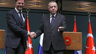 Συνάντηση του Ρετζέπ Ταγίπ Ερντογάν με τον Ολλανδό πρωθυπουργό Μαρκ Ρούτε στην Άγκυρα