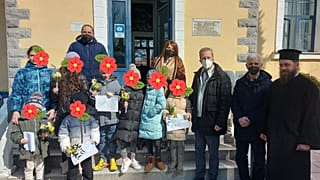 Υποδοχή οχτώ προσφυγόπουλων από την Ουκρανία σε δημοτικό σχολείο στους Τσάκους Αλμωπίας