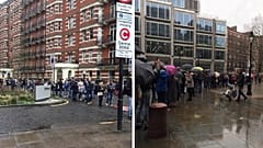 Magyar választópolgárok állnak sorban a 2018-as országgyűlési választásokon Londonban