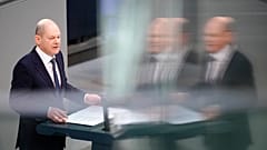 Kanzler Olaf Scholz im Bundestag