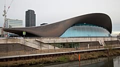 A general view of the London Aquatics Centre, at the Queen Elizabeth Olympic Park in east London, Monday, Jan. 16, 2016.