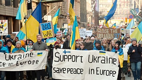 Helsinki has seen protests in support of Ukraine in the weeks since Russia's invasion began