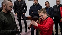 Ukrainian civilians receive weapons training in Lviv, Saturday, March 19, 2022. This is not linked to the story, below.