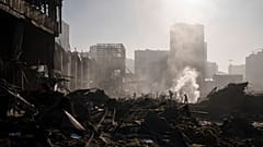 Találat ért egy bevásárlóközpontot Kijevben (2022. március 21.)