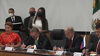 Firma del Grupo de Amistad México- Rusia