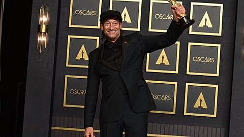 Troy Kotsur, winner of the award for best performance by an actor in a supporting role for 'CODA