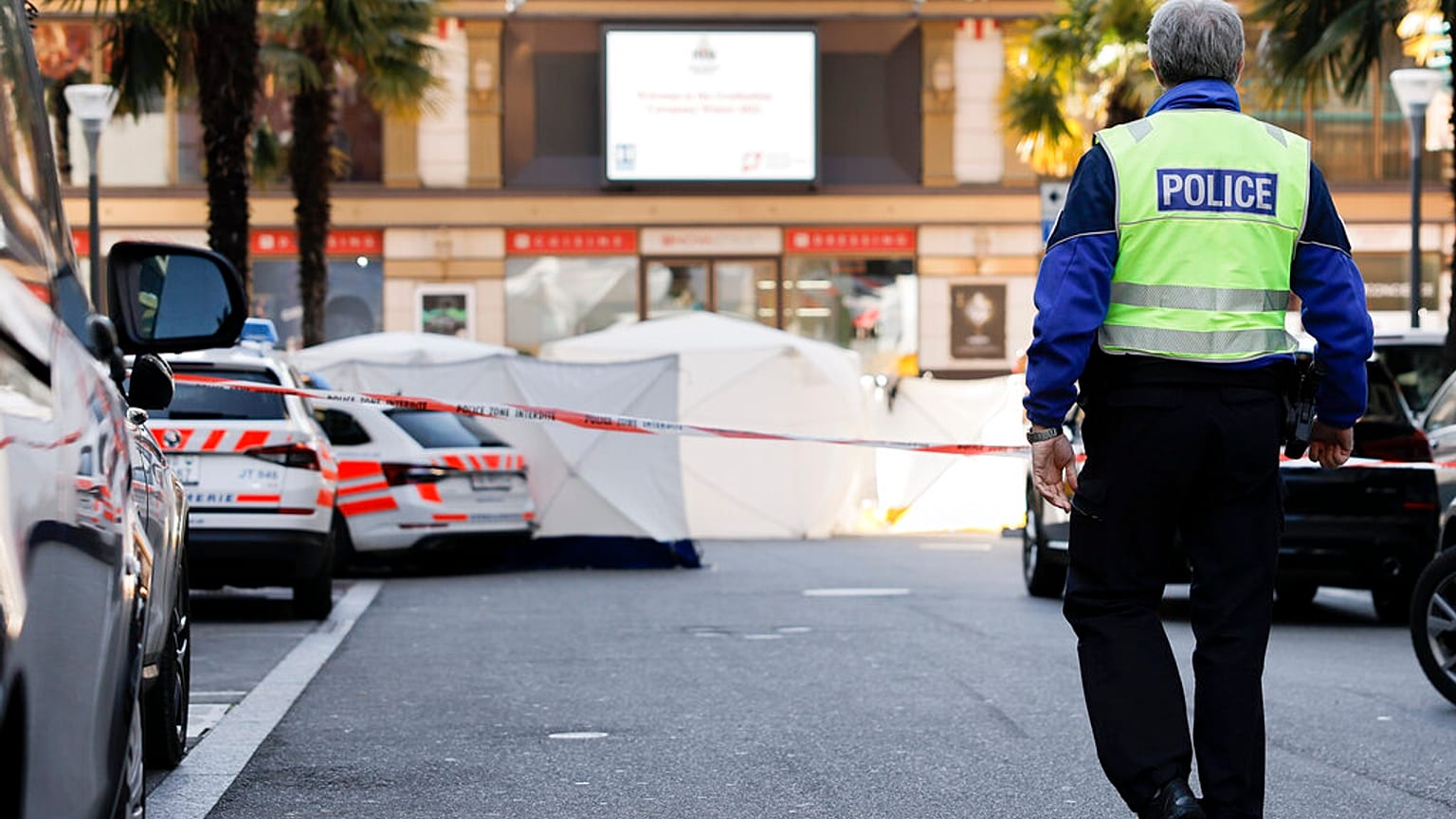 Ort des dramatischen Geschehens in Montreux in der Schweiz