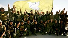 صورة أرشيفية،  مقاتلو قوات سوريا الديمقراطية المدعومة من الولايات المتحدة في الباغوز، سوريا-23 آذار 2019 