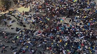 Антивоенная акция украинцев в Брюсселе