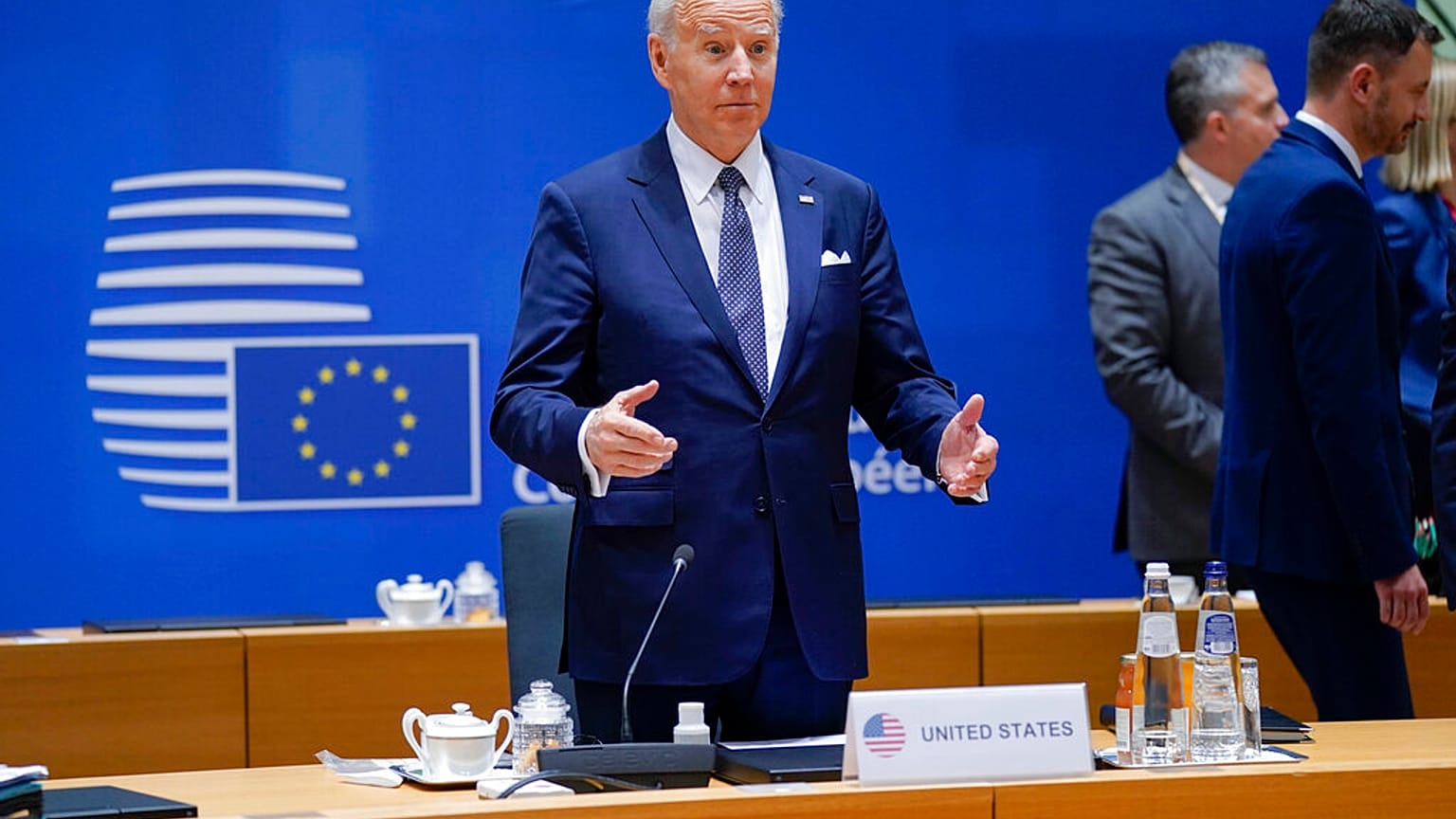 Ο πρόεδρος των ΗΠΑ, Τζο Μπάιντεν, στην Σύνοδο Κορυφής της Ε.Ε.