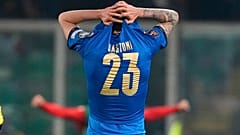 Italiens Spieler nach der Niederlage gegen Nordmazedonien in Palermo