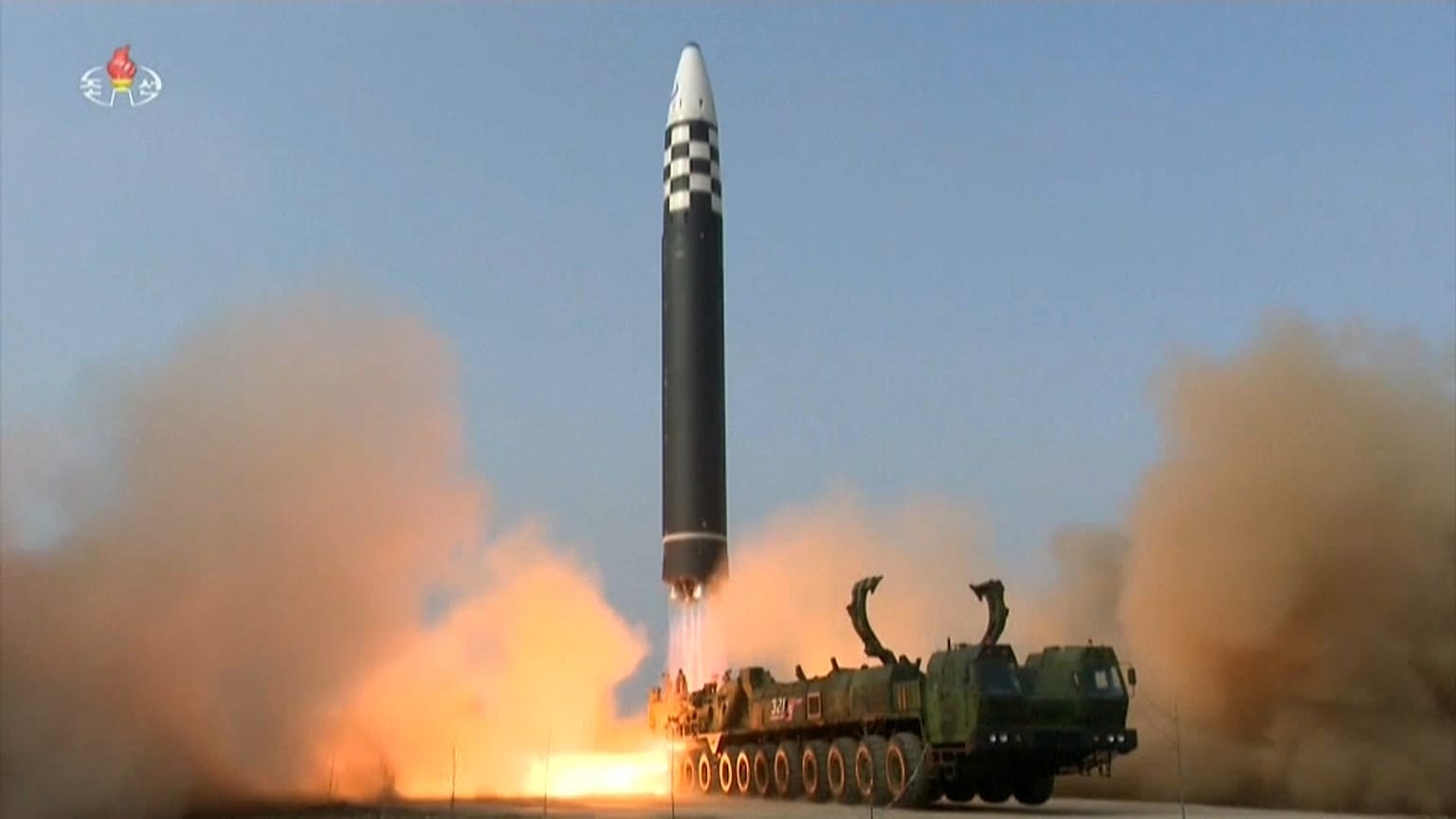 The launch was the first time Pyongyang has fired the missiles at full range since 2017.
