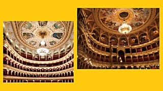 Az odesszai operaház nézőtere a budapesti tervek alapján készült