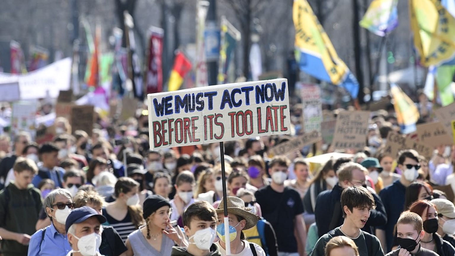 Klimastreik in Wien in Österreich am 25.03.