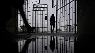 The entrance to the Sachsenhausen Nazi death camp, about 30 kilometres north of Berlin.