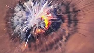 قصف نظام دفاعي أوكراني بصاروخ إسكندر الروسي.