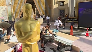 تحضيرات حفل جوائز الأوسكار.