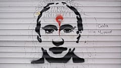 Graffiti gegen den Ukraine-Krieg