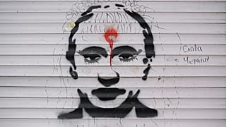 Graffiti gegen den Ukraine-Krieg