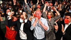 Les militants du SPD à Sarrebruck le 27 mars 2022