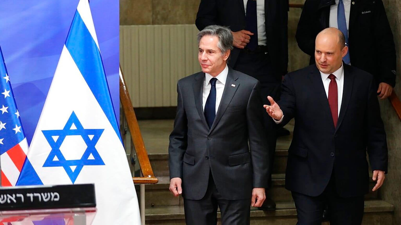 نفتالي بينيت وأنتوني بلينكن- القدس، 27 مارس 2022