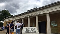 Exterior of the Serpentine Sackler Gallery in Hyde Park, London, July 21, 2019