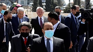 دیدار ملک عبدالله دوم با محمود عباس 