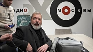 Dmitrij Muratov főszerkesztő az azóta szintén leállt moszkvai Echo rádióban