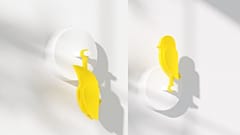 Canairi is a fresh air monitor that measures CO2 levels and prompts you to air out the room when the bird falls down