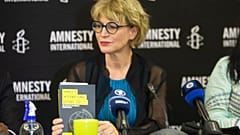 Η γενική γραμματέας της Διεθνούς Αμνηστίας, Ανιές Καλαμάρ