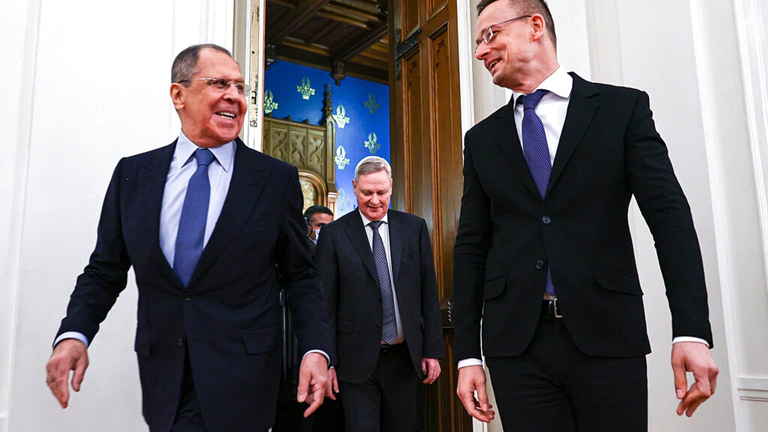 Szijjártó Péter és Szergej Lavrov 2021 januárjában